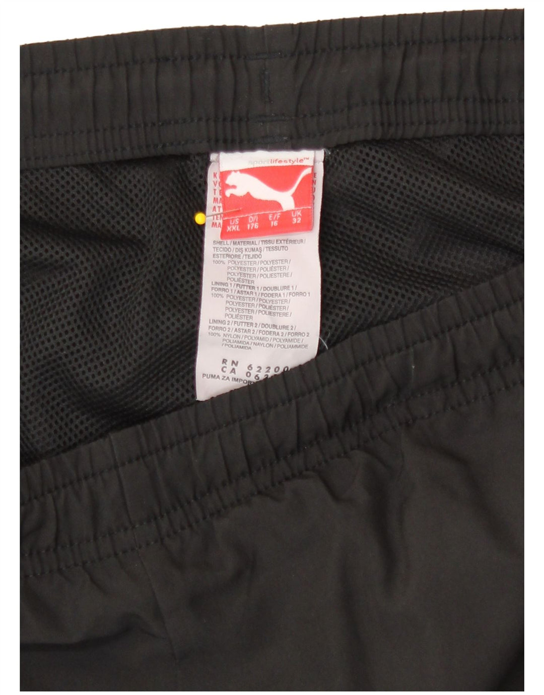 Puma Pantalón Chándal Niño Joggers 15-16 Años Negro Poliéster