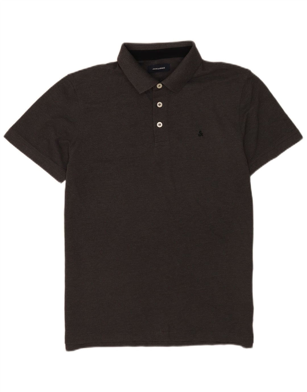 Polo Jack & Jones para hombre de algodón gris grande