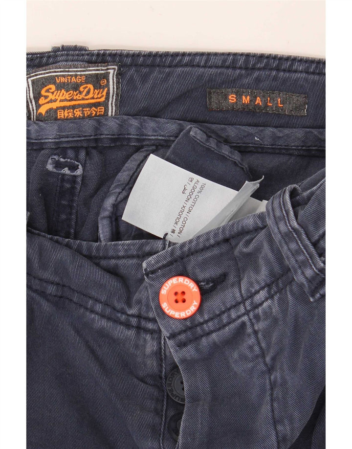 Superdry Shorts Cargo Para Hombre Pequeños W29 Algodón Azul Marino