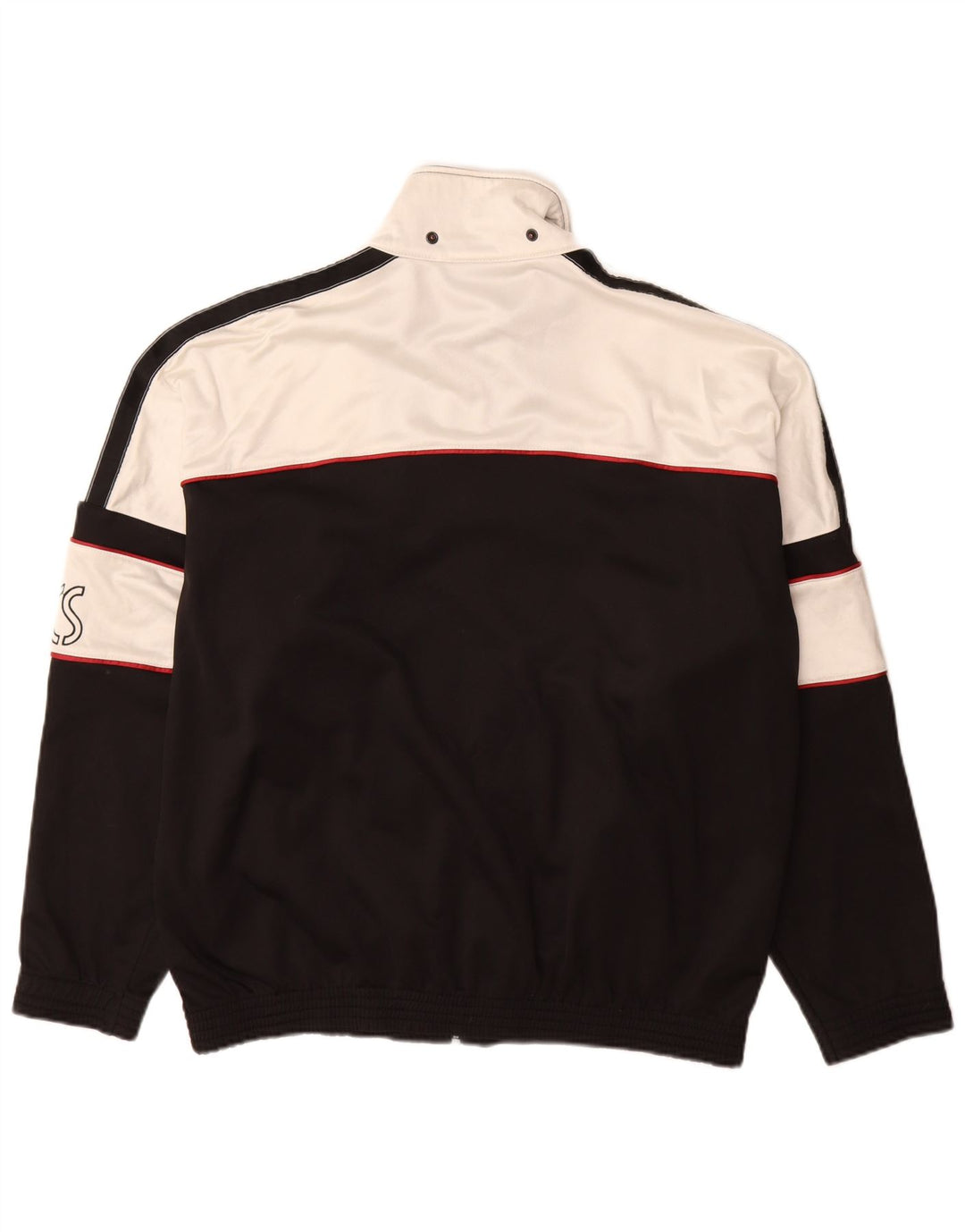 Asics Mens Graphic Chándal Top Chaqueta IT 50 Medium Negro Colorblock