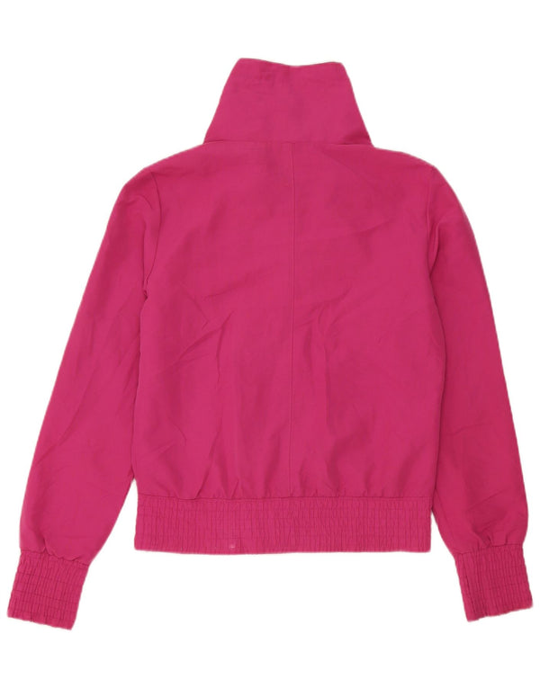 Puma Mujer Chándal Top Chaqueta UK 10 Pequeño Poliéster Rosa