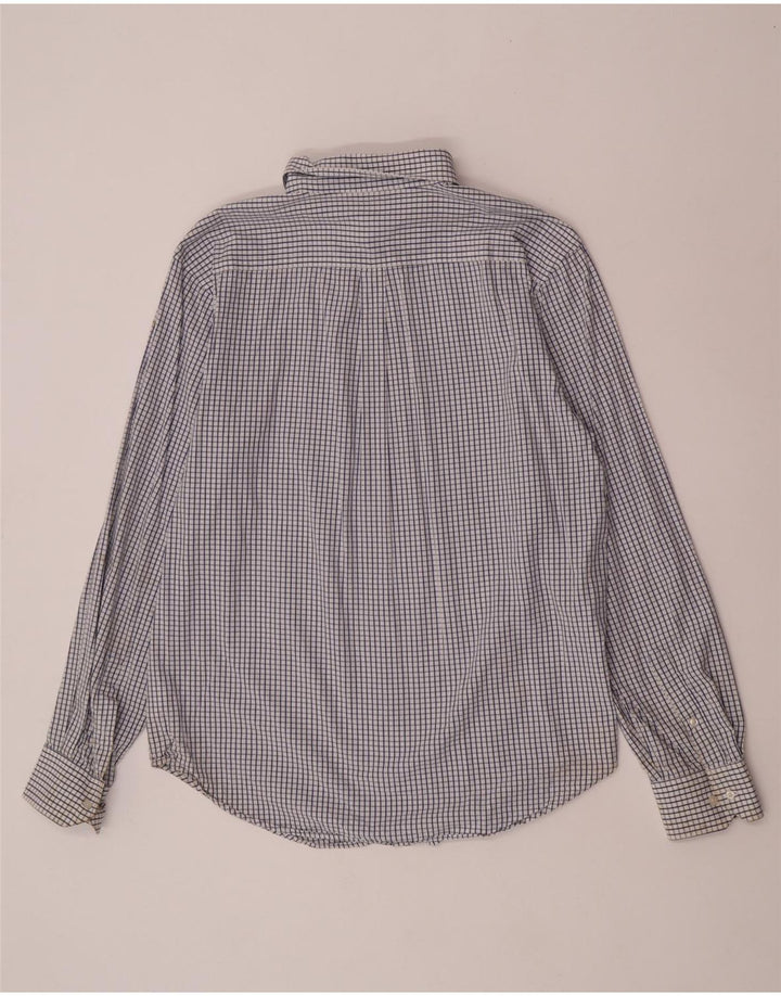 Camisa Fila Hombre De Algodón A Cuadros Azul Medio