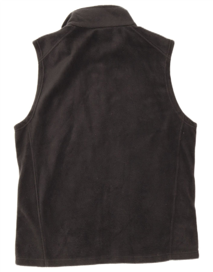 Columbia Chaleco polar para hombre Reino Unido 40 Grande Poliéster negro