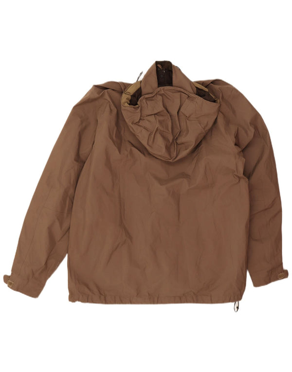 The North Face Chaqueta impermeable con capucha para hombre UK 40 Large Marrón Poliéster