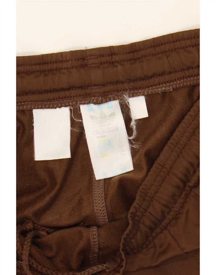 Adidas Pantalones de chándal para hombre Joggers UK 38/40 Marrón medio Poliéster