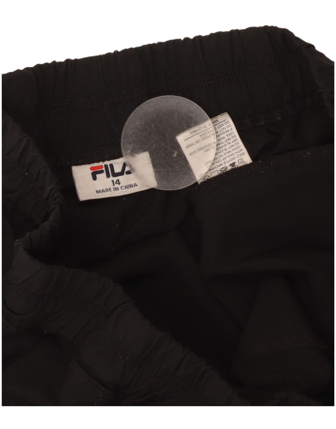 Fila Pantalones de chándal para mujer Joggers UK 44 Grande Poliéster negro