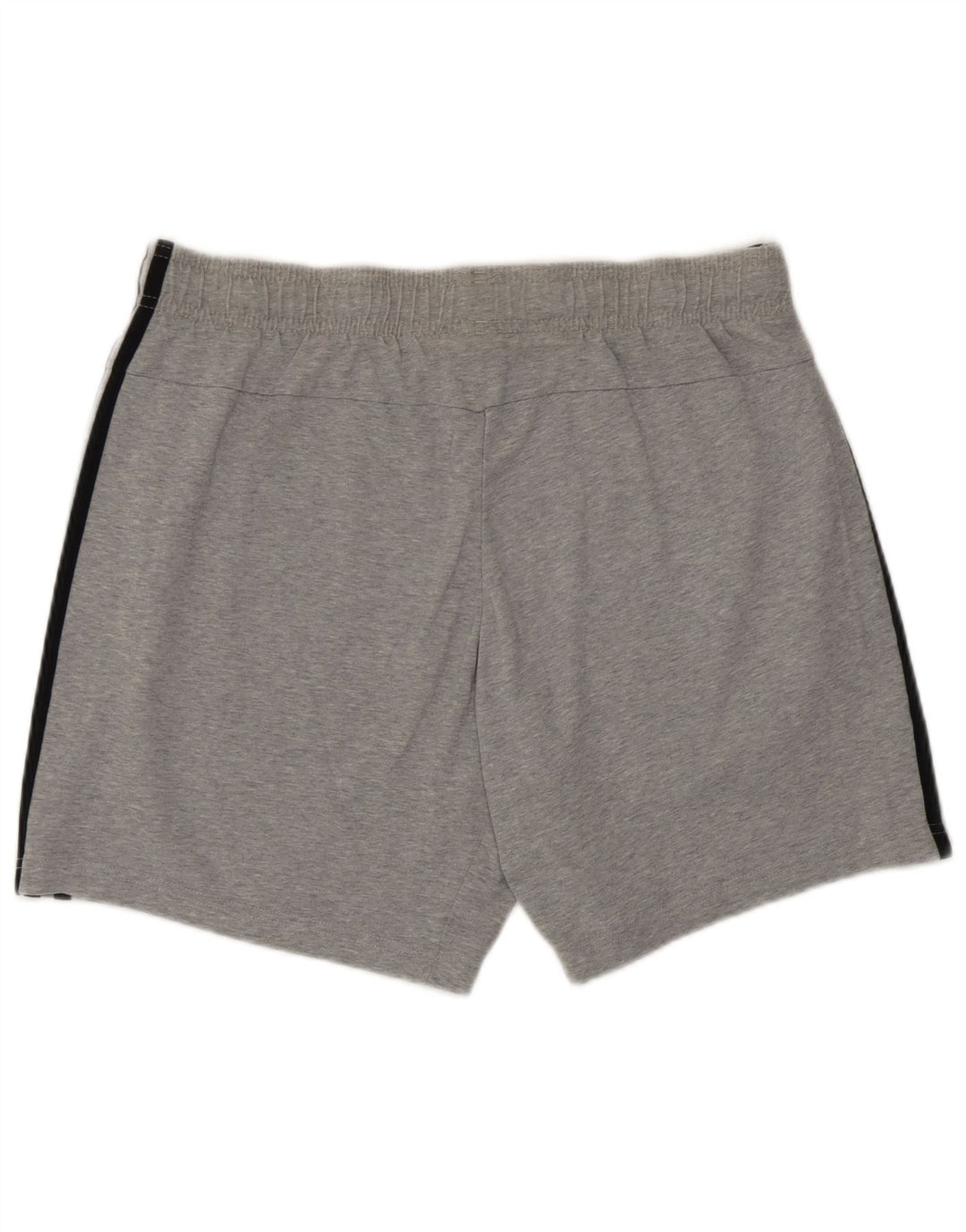 Pantalones cortos deportivos Adidas para hombre de algodón gris medio