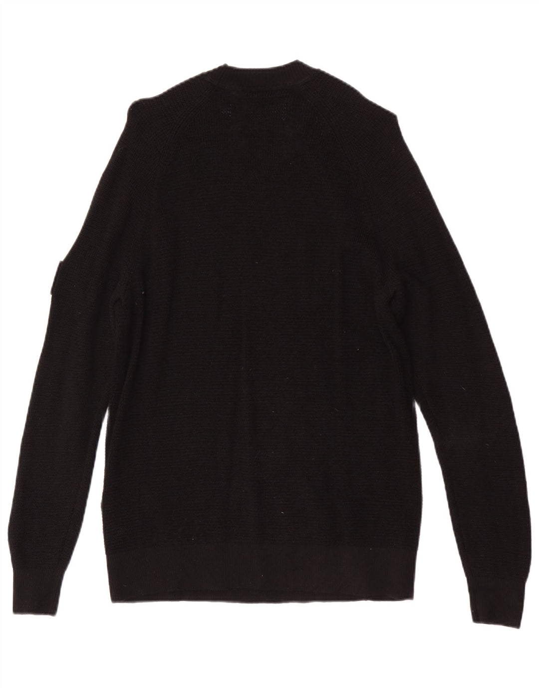 Calvin Klein Jeans Hombre Cuello Redondo Jersey Suéter Pequeño Lana Negra