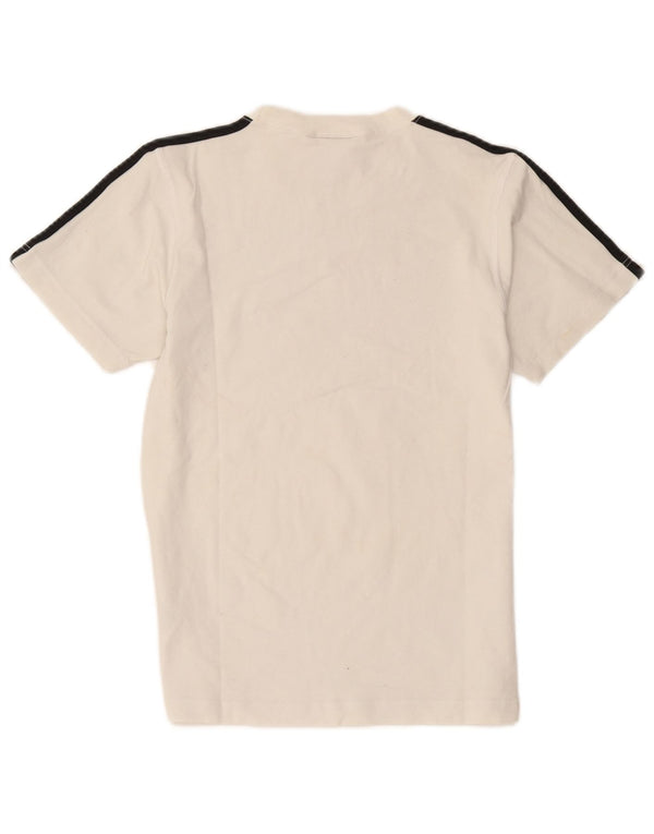 Adidas Mens T-Shirt Top UK 36/38 Small White Cotton