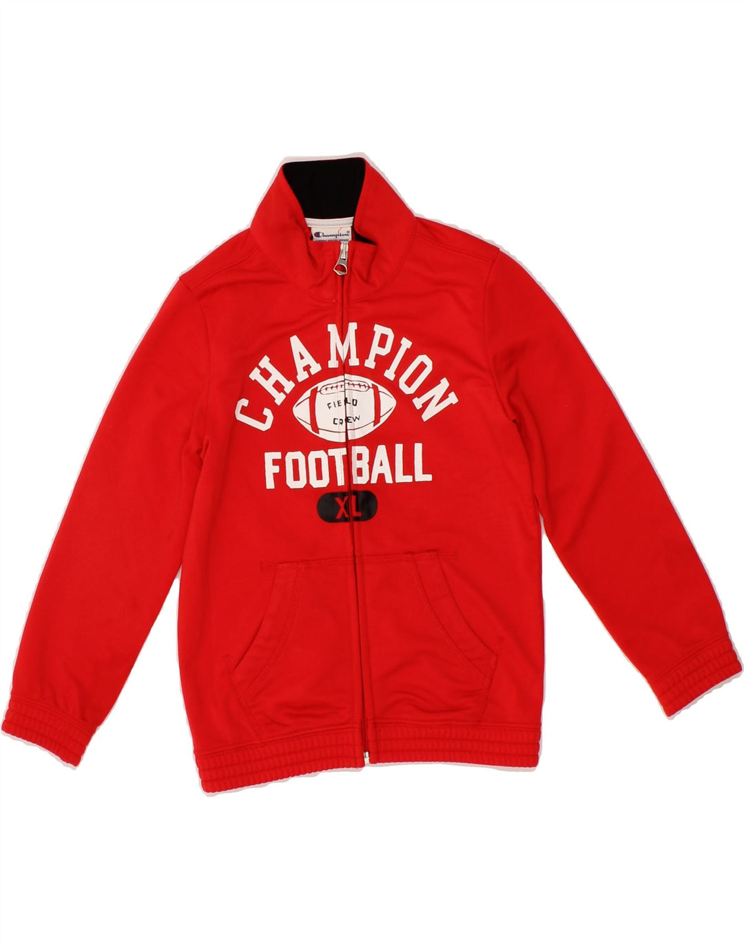 CHAMPION Boys Graphic Tracksuit Top Jacket 3-4 Years 2XS Red Vintage Champion and Second-Hand Champion from Messina Hembry 
