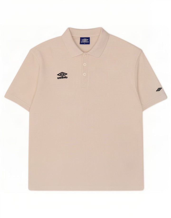 Polo Umbro Hombre XL Blanco Poliéster