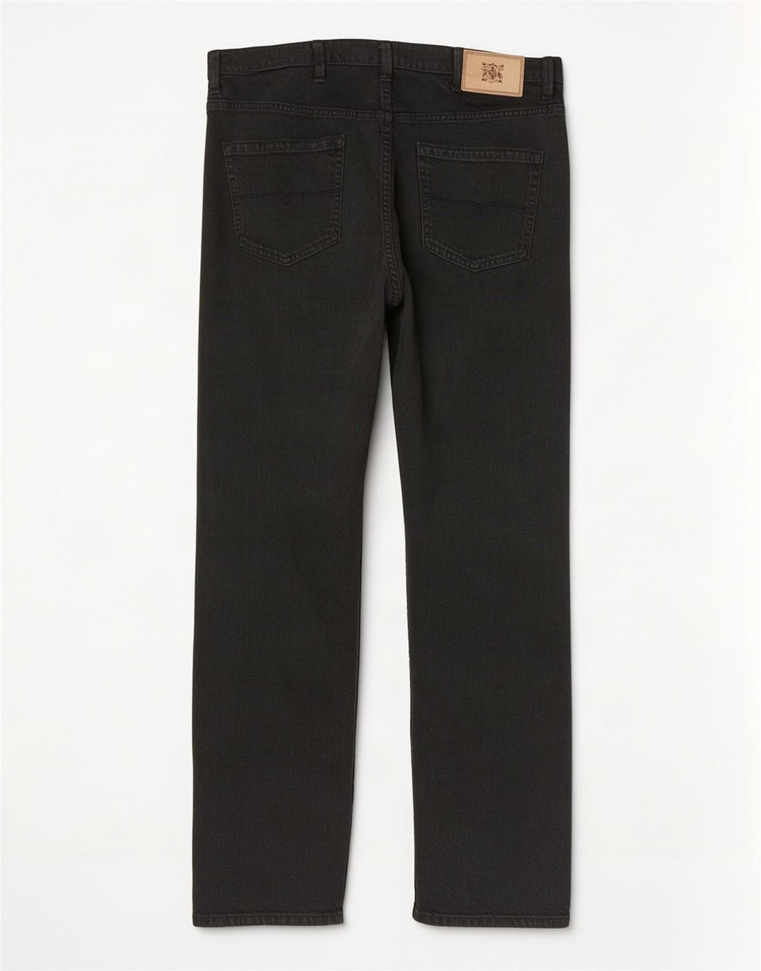 Marks & Spencer Vaqueros rectos de corte regular para hombre W38 L31 Algodón negro