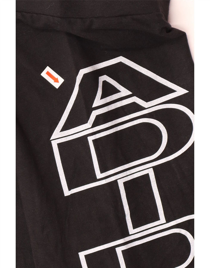 ADIDAS Pantalones cortos deportivos gráficos para mujer UK 40 XL Algodón negro