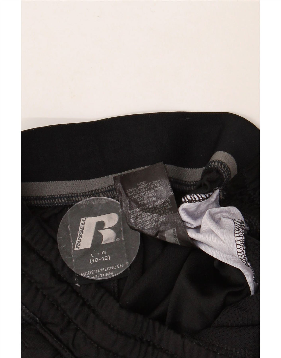 RUSSELL ATHLETIC Pantalones cortos deportivos para niños 10-11 años Grande Negro Poliéster