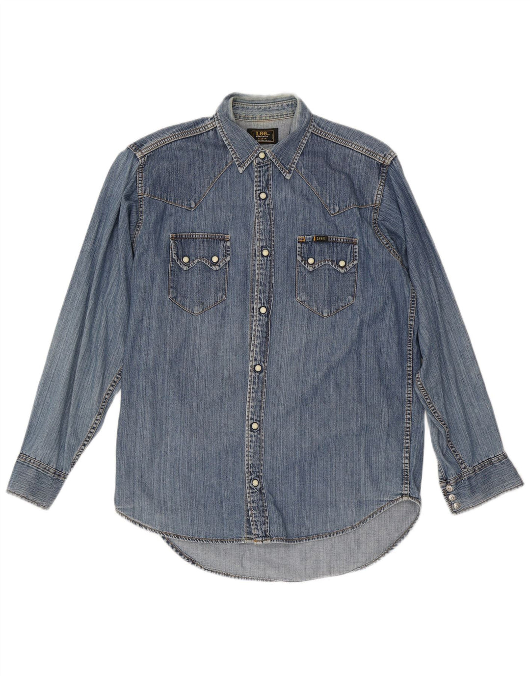 Camisa Vaquera Lee De Nylon Azul Medio |