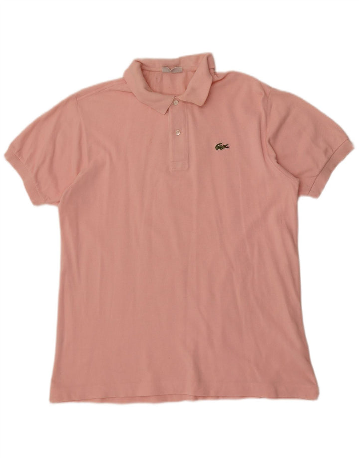 Polo Lacoste para hombre talla 5 grande algodón rosa