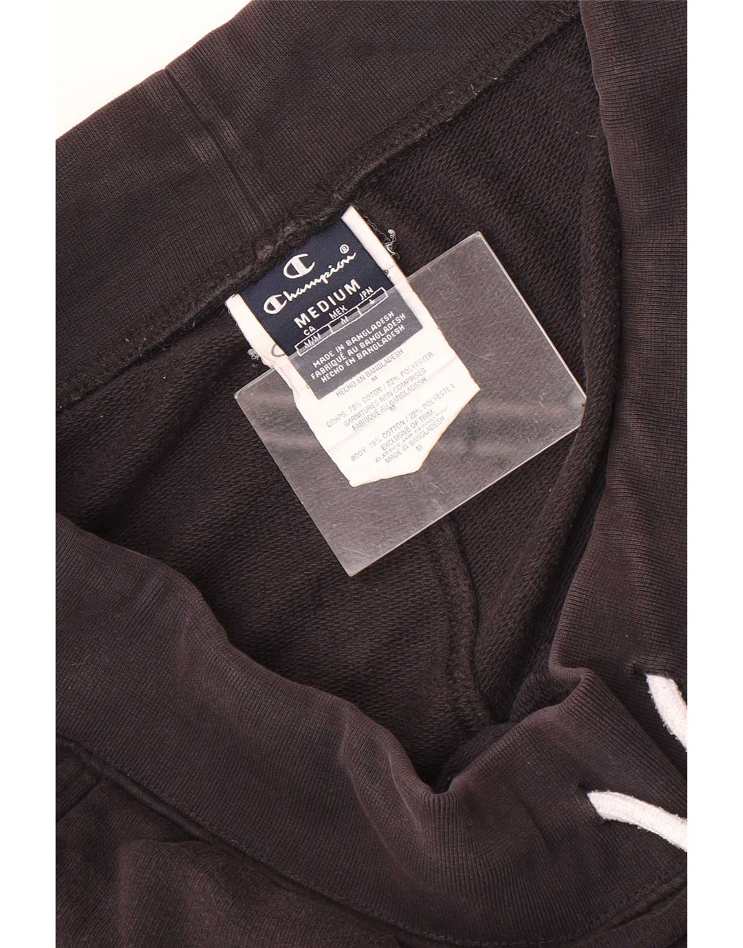Champion Shorts deportivos para hombre Algodón negro mediano