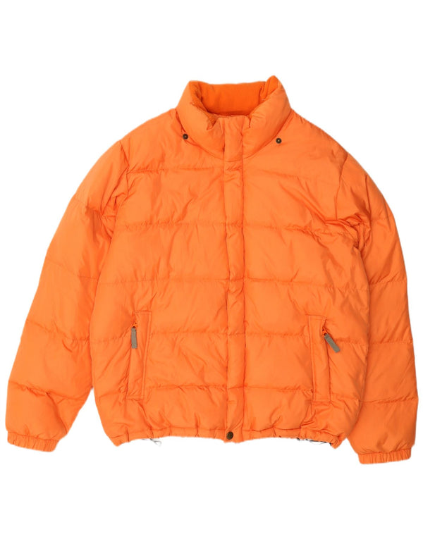Benetton Chaqueta Acolchada Hombre UK 40 Large Poliamida Naranja
