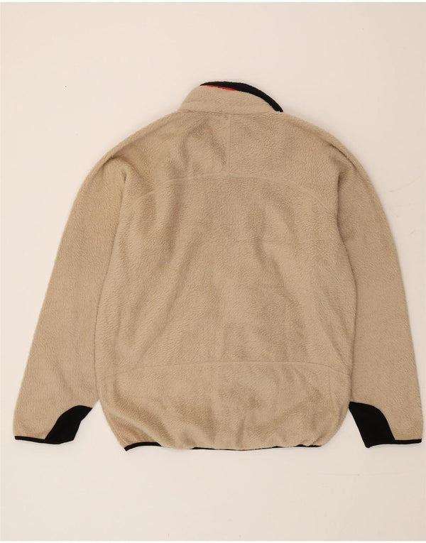 Fila Chaqueta polar para hombre UK 40 Large Beige Colorblock Poliéster