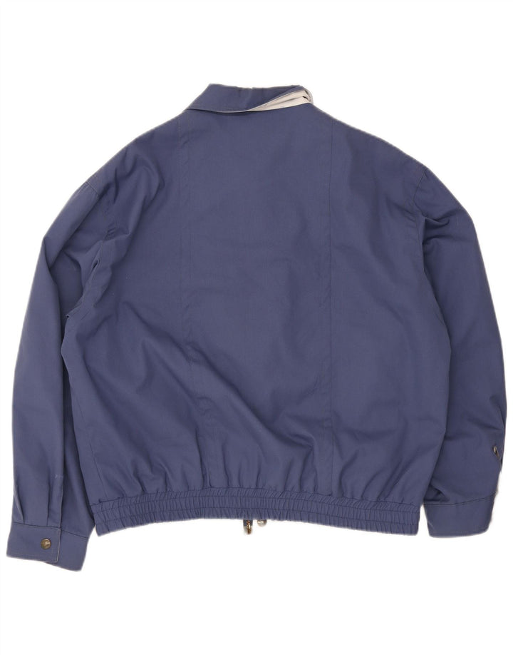 Vintage hombres bomber chaqueta Reino Unido 38 medio azul marino