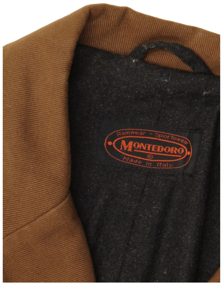 Montedoro Abrigo cruzado para hombre UK 42 XL Marrón