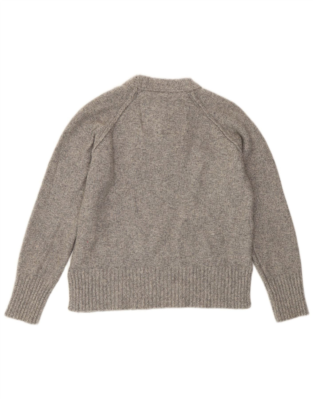 Superdry Jersey de cuello redondo para mujer, talla 40, lana gris pequeña