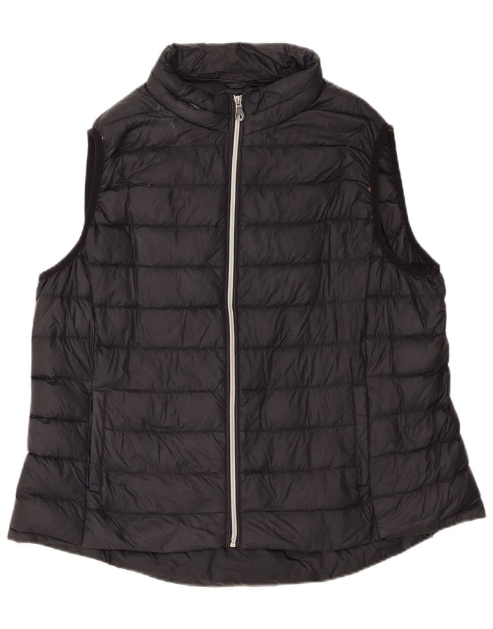 Marks & Spencer Chaleco acolchado para mujer UK 20 2XL Poliamida negra