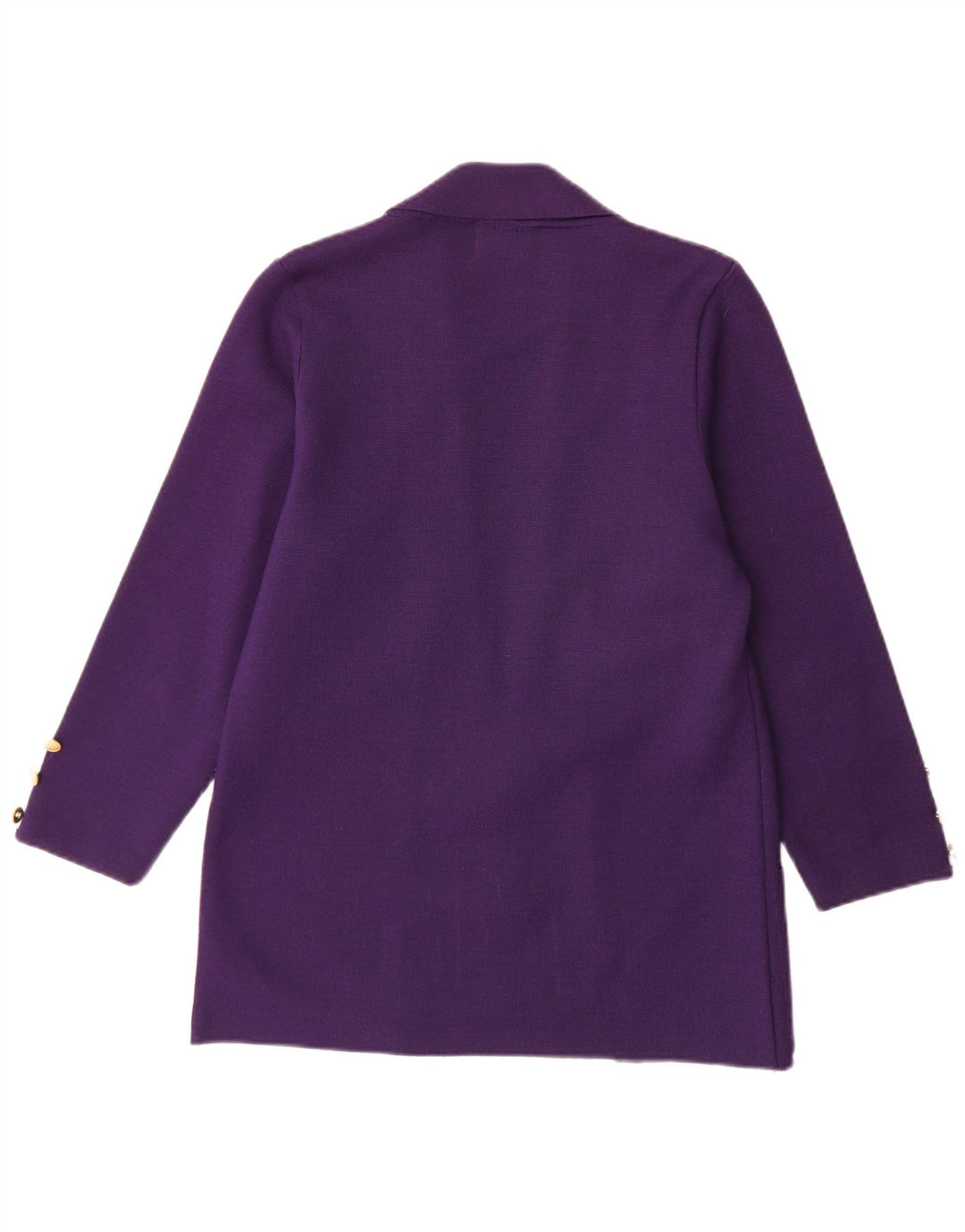 Vintage mujer 3 botones Blazer chaqueta Reino Unido 10 pequeño púrpura