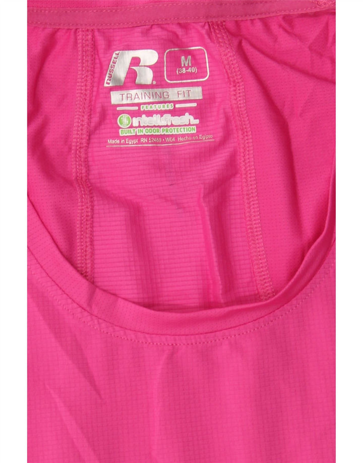 RUSSELL ATHLETIC Womens Vest Top UK 38/40 Medium Pink Polyester Vintage Russell Athletic and Second-Hand Russell Athletic from Messina Hembry 