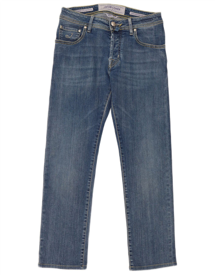 Jacob Cohen Vaqueros ajustados para mujer W29 L26 Algodón azul