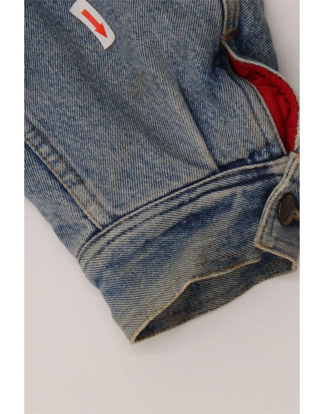 Chaqueta vaquera cerrada para hombre IT 50 Large Azul Algodón