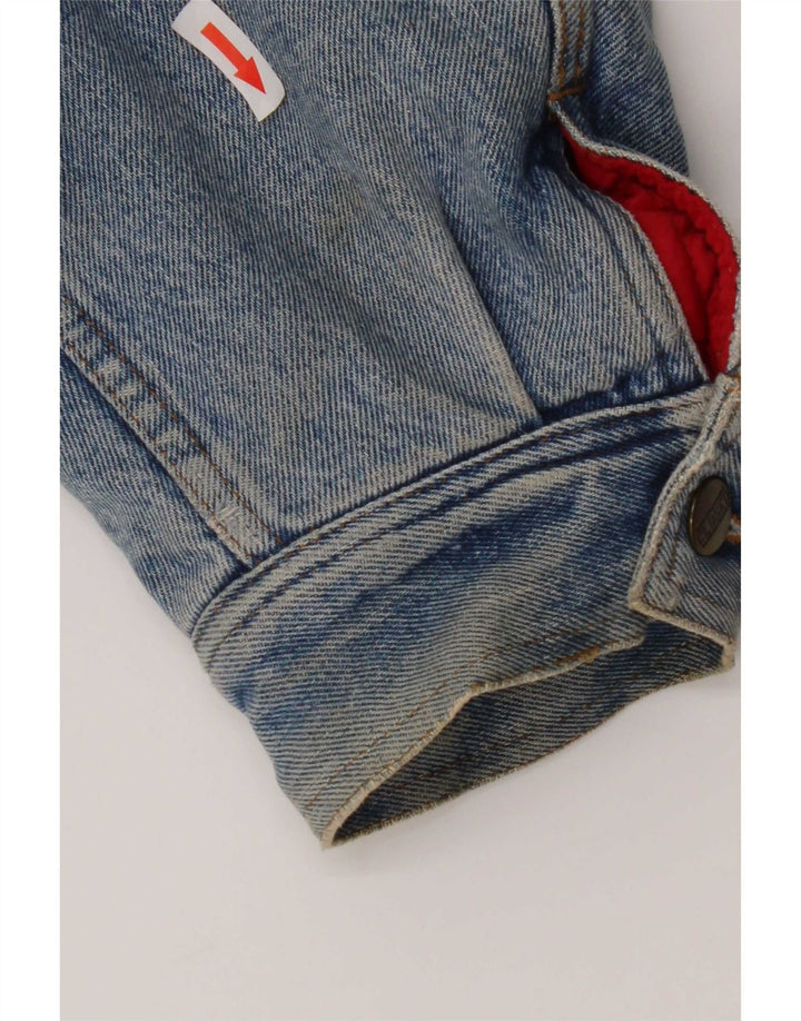 Chaqueta vaquera cerrada para hombre IT 50 Large Azul Algodón