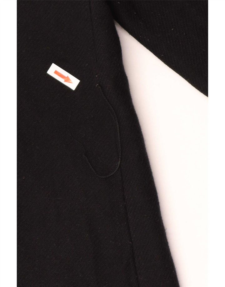Zara Mujer Abrigo Abierto UK 46 Grande Negro
