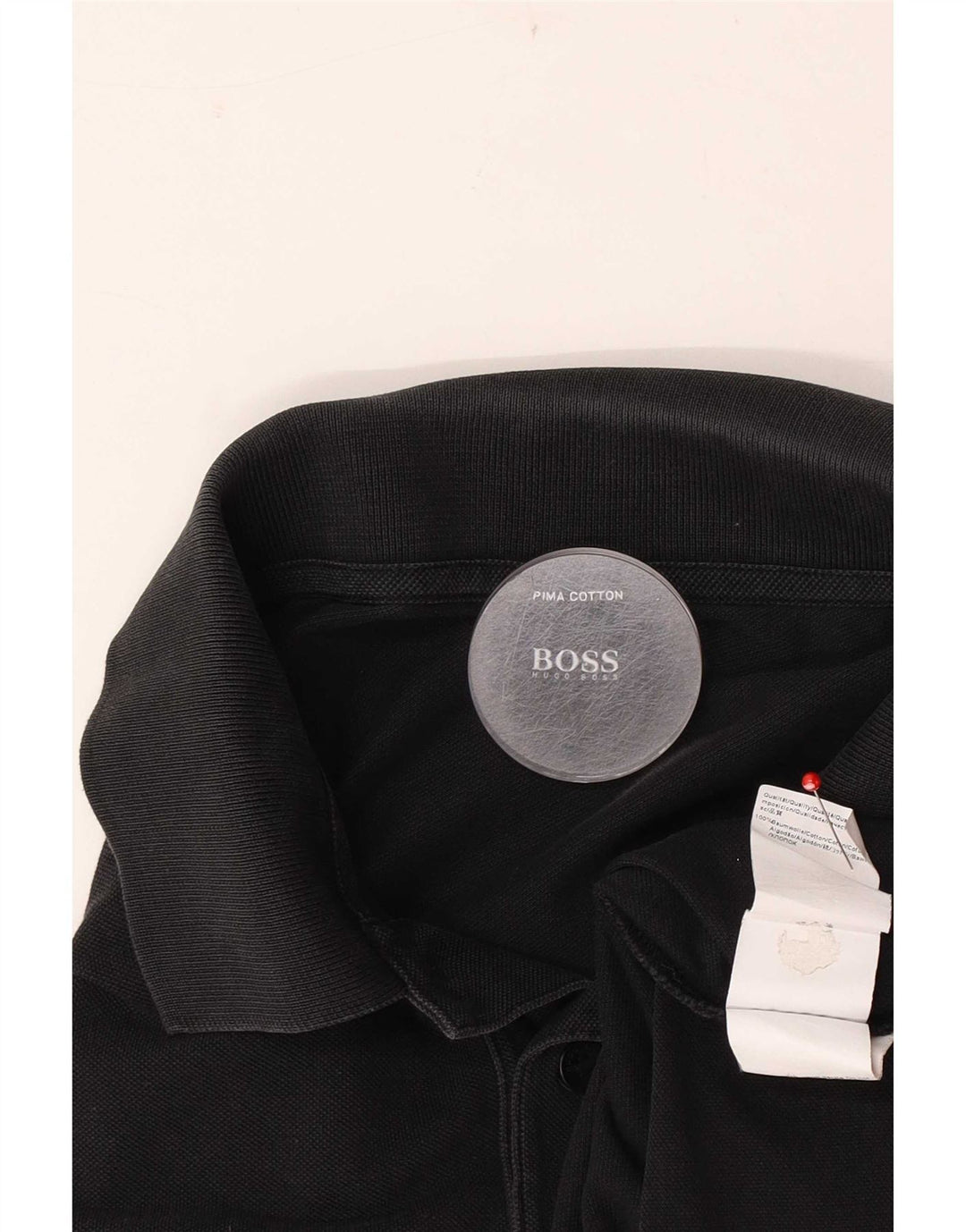 Polo Hugo Boss Hombre Grande Algodón Negro