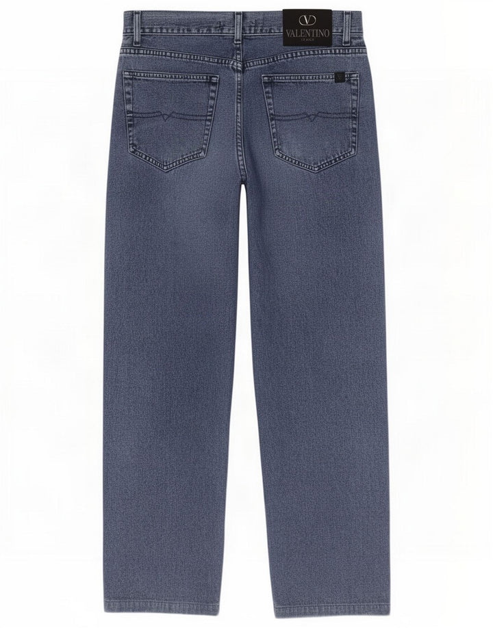 Valentino Jeans rectos para hombre W34 L29 Azul