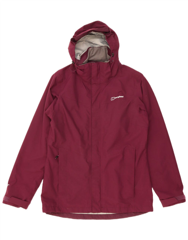 Berghaus Chaqueta cortavientos con capucha para mujer UK 40 Mediana Púrpura Poliamida