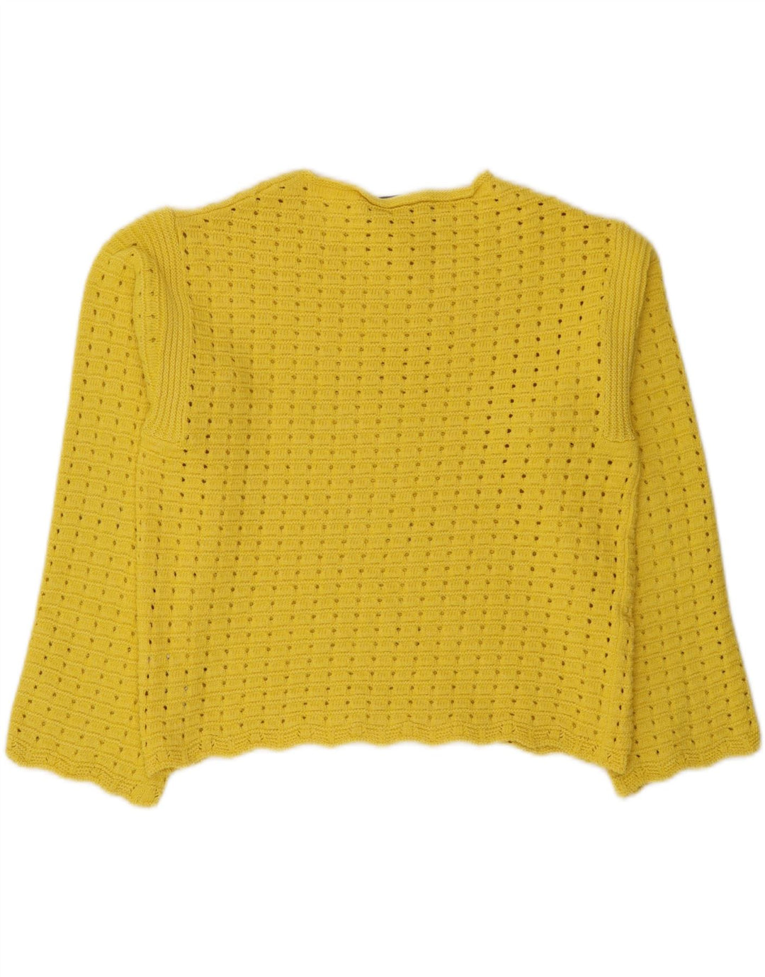 Marks & Spencer - Jersey corto con cuello barco para mujer, talla 40, color amarillo mediano