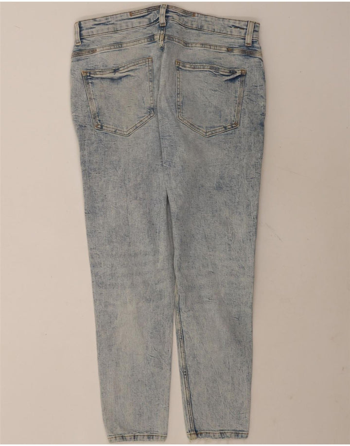 Zara Jeans ajustados desgastados para hombre EU 44 Large W34 L28 Azul