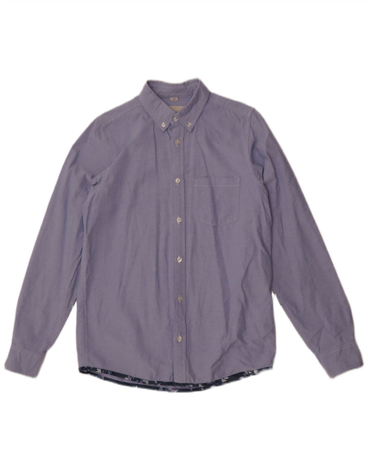 Carhartt Hombre Camisa ajustada de algodón color block en azul pequeño