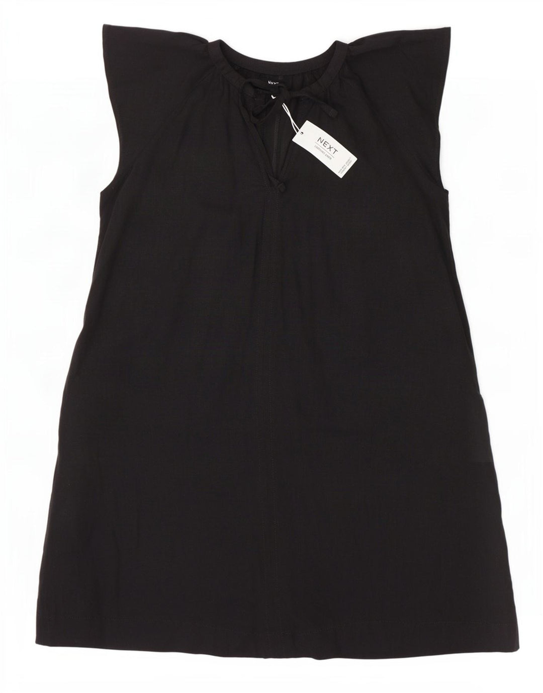 Next Vestido evasé para mujer UK 44 Large Viscosa negra