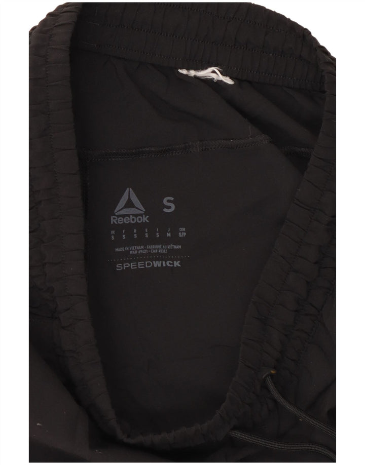 Reebok - Pantalones cortos deportivos para hombre, talla pequeña, color negro