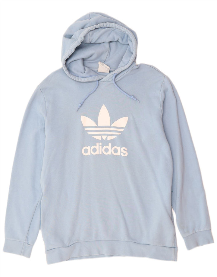 ADIDAS Hombre Graphic Sudadera con capucha Jumper Algodón azul medio