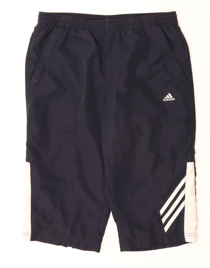 ADIDAS Mens Clima 365 Bermuda Sport Shorts Medio Azul Marino Colorblock