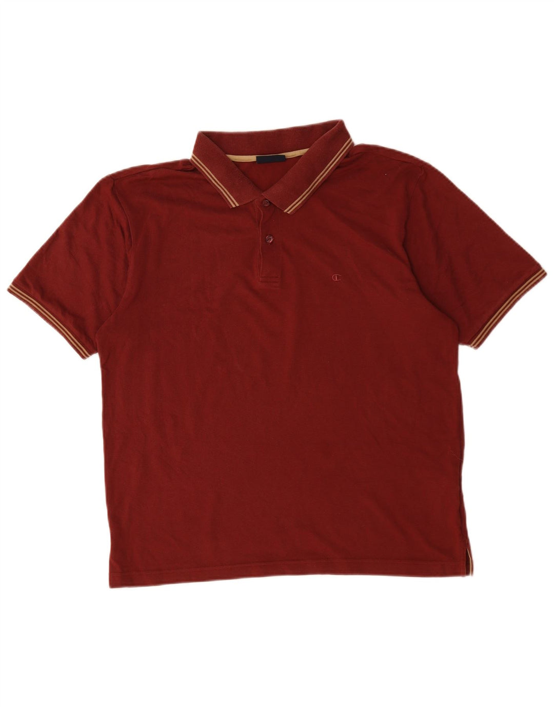 Champion Polo De Algodón A Rayas En Burdeos Medio Para Hombre