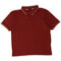 Champion Polo De Algodón A Rayas En Burdeos Medio Para Hombre