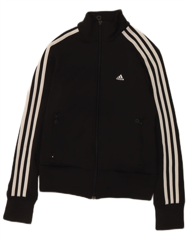 Adidas - Chaqueta de chándal para mujer, talla 10, color negro, poliéster