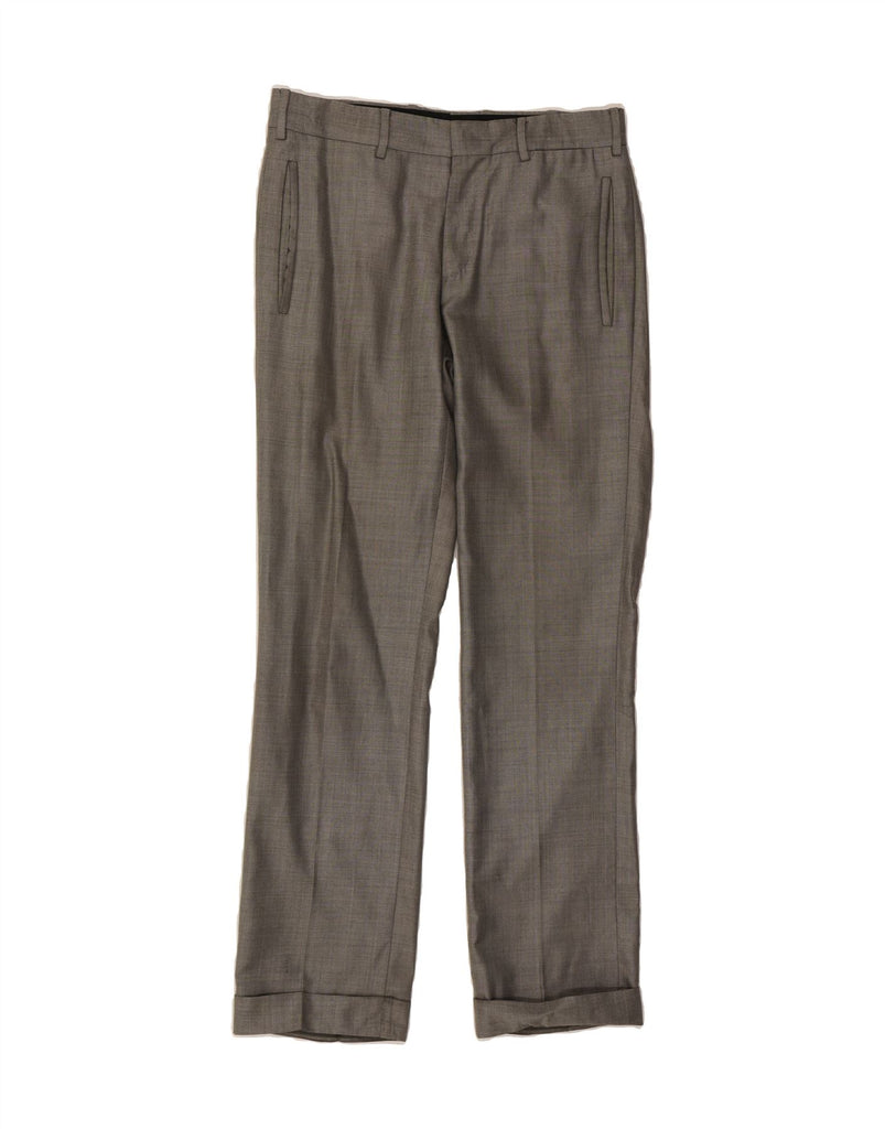 PRADA Mens Straight Suit Trousers IT 46 Small W32 L31 Grey Virgin Wool Vintage Prada and Second-Hand Prada from Messina Hembry 