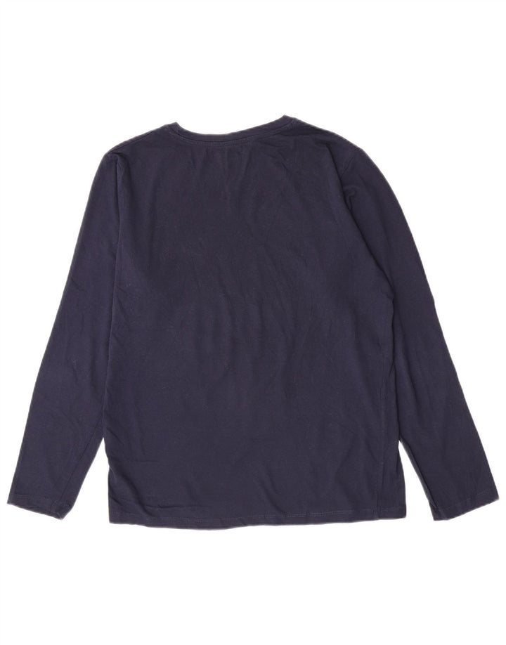 Jack & Jones Hombre Graphic Top Manga Larga Pequeño Algodón Azul Marino