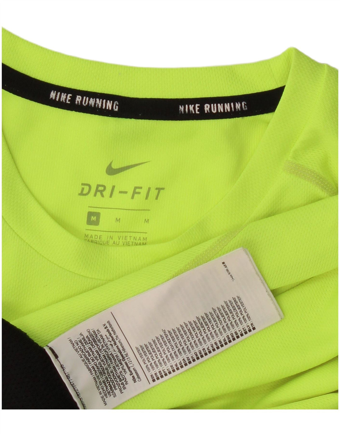 Camiseta Nike Dri Fit De Manga Larga Para Hombre Poliéster Color Block Verde Medio