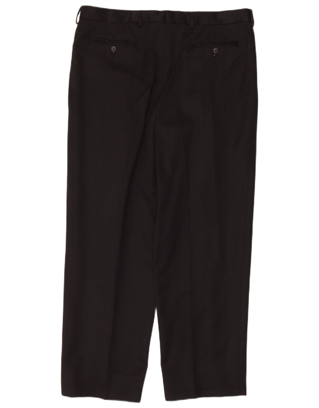 Daniel Hechter Pantalón de traje con pinzas para hombre IT 56 3XL W38 L28 Lana negra